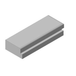 Šamotová deska spodní boční, pravá KV DYNAMIC 2G 44. 55. 13 (B)